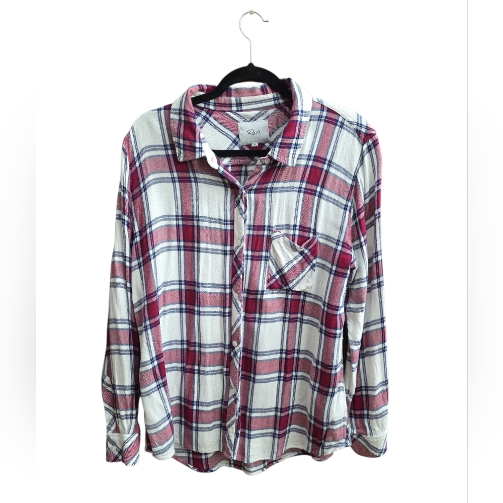 Rails Red and White Plaid Casual Shirt